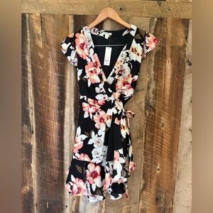 Floral Wrap Dress - Francesca’s